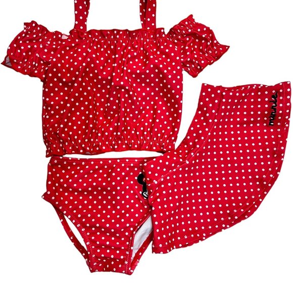 Minnie Mouse Deluxe Swimsuit Set for Girls - Picture 2 of 3